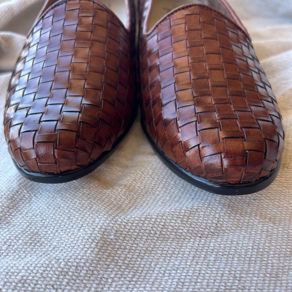 Trotters‎ Liz III Brown Woven Leather Slip-On Women’s Size 8 Narrow - Picture 8 of 11